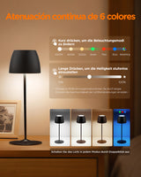 LED dimmbare Schreibtischlampe, wiederaufladbar, winkelverstellbar, LP01013 - Tomons DE Onlineshop