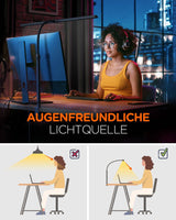 Schreibtischlampe für das Homeoffice, Augenfreundliche Architekten-Schreibtischlampe mit Klemme, LP01010 - Tomons DE Onlineshop
