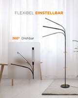 Dimmbare LED-Stehlampe mit Flexibler Schwanenhals - LP03011
