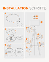 Stehlampe aus Holz, skandinavisch, mit Ablage, für Wohnzimmer, Schlafzimmer, LP03014 - Tomons DE Onlineshop