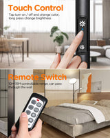 LED Stehlampe dimmbar, modern, mit Fernbedienung, für Wohnzimmer, Schlafzimmer, LP03003 - Tomons DE Onlineshop