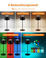 LED dimmbare Schreibtischlampe, wiederaufladbar, winkelverstellbar, LP01013 - Tomons DE Onlineshop