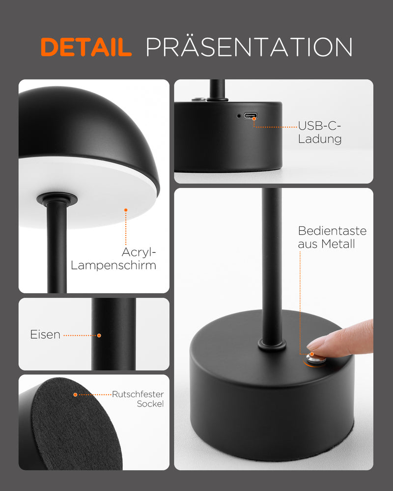 Wireless Schreibtischlampe /Touch-Steuerung LED-Schreibtischlampe, LP01011 - Tomons DE Onlineshop