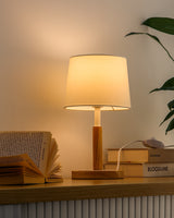 LED Nachttischlampe dimmbar, Tischleuchte, modern, für Schlafzimmer Arbeitszimmer Wohnzimmer, LP04003