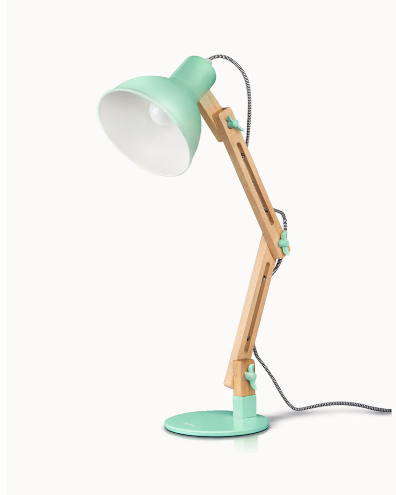LED-Schreibtischlampe aus Holz im skandinavischen Stil weiß/andere 4 farben - DL1001