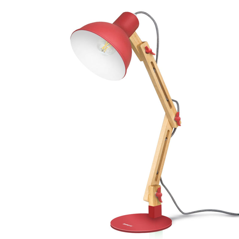 LED-Schreibtischlampe aus Holz im skandinavischen Stil weiß/andere 4 farben - DL1001