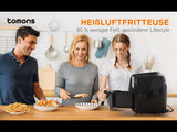 Heißluftfritteuse XXL 5,5L Elektrofritteuse, ohne Fett und Öl, 8 Voreinstellungen, 1800w, KA01003